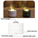 USB Desktop Luftbefeuchter mit Sternprojektion Buntes Wasserwellen Umgebungslicht