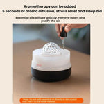 USB Desktop Luftbefeuchter mit Sternprojektion Buntes Wasserwellen Umgebungslicht