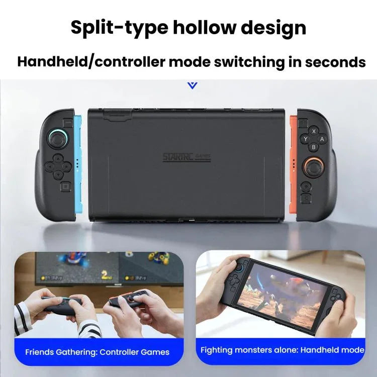 Für Nintendo Switch 2 STARTRC GAMES Handheld Schutzhülle geteilte Dual-Griff-Hülle, geteilte Dual-Griff-Hülle