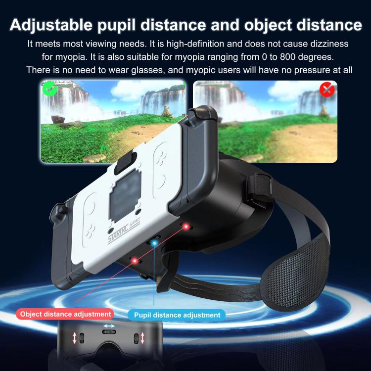 Für Nintendo Switch 2 STARTRC GAMES VR-Brille Einstellbarer Pupillenabstand 3D-Zubehör