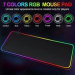 Micro-USB LED leuchtende Maus-Tastatur-Unterlage RGB bunte Lichter gesperrte Kante verdickte Maus-Schreibtischunterlage, 250x350x3mm, 250x350x4mm, 300x800x3mm, 300x800x4mm, 400x900x3mm, 400x900x4mm