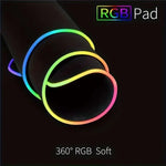Micro-USB LED leuchtende Maus-Tastatur-Unterlage RGB bunte Lichter gesperrte Kante verdickte Maus-Schreibtischunterlage, 250x350x3mm, 250x350x4mm, 300x800x3mm, 300x800x4mm, 400x900x3mm, 400x900x4mm