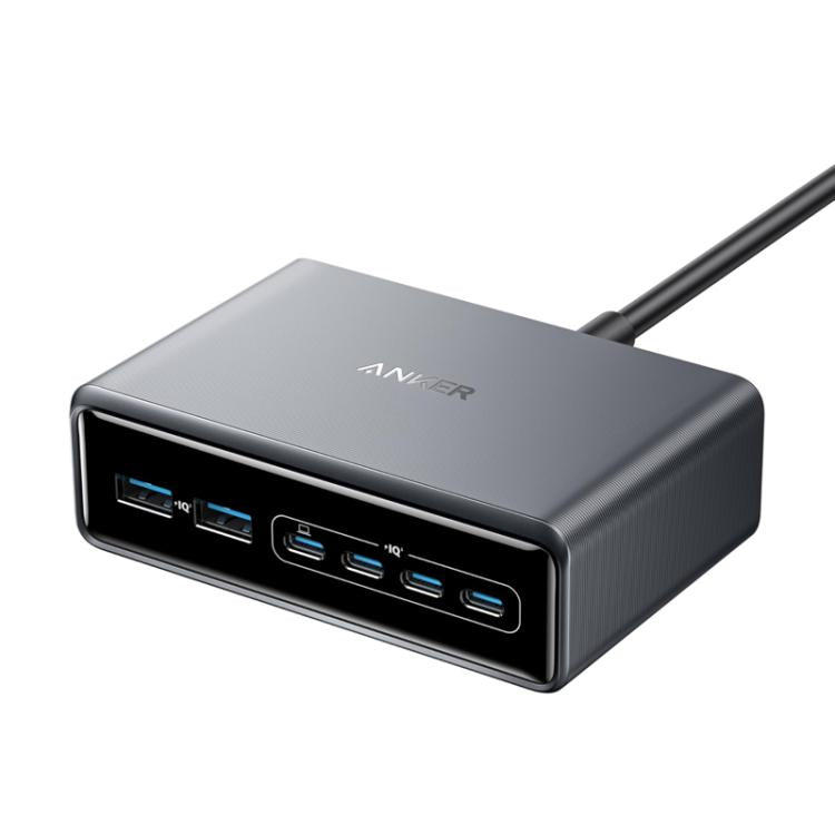 Prime 200W Gallium-Nitrid Desktop-Ladegerät 4 Typ-C+2 USB 6-Port Ladestation, US-Stecker, A2683