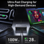 Prime 200W Gallium-Nitrid Desktop-Ladegerät 4 Typ-C+2 USB 6-Port Ladestation, US-Stecker, A2683