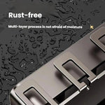 Bohrerloser 3-in-1 Badezimmer-Organizer Wandhalterung Zahnbürsten- und Haartrocknerhalter Integriertes Regal, 2-Personen-mit-Becher, 2-Personen-ohne-Becher, 3-Personen-mit-Becher, 3-Personen-ohne-Becher, 4-Personen-mit-Becher, 4-Personen-ohne-Becher