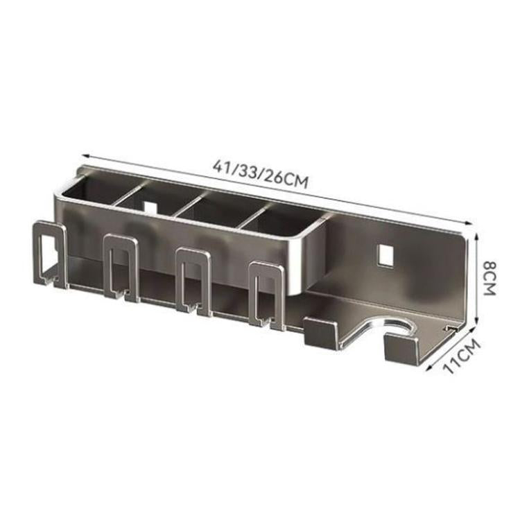 Bohrerloser 3-in-1 Badezimmer-Organizer Wandhalterung Zahnbürsten- und Haartrocknerhalter Integriertes Regal, 2-Personen-mit-Becher, 2-Personen-ohne-Becher, 3-Personen-mit-Becher, 3-Personen-ohne-Becher, 4-Personen-mit-Becher, 4-Personen-ohne-Becher