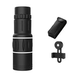 16x52 Outdoor-Monokular mit Nachtsicht für schlechte Lichtverhältnisse, Telefonfotografie-Monokular, Einzel+Tasche, Mit Tasche+Handyhalter, Mit Tasche+Handyhalter+Stativ