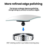 Suction Cup Car Rearview Blind Spot Reversing Assist Mirror, Silver, Black, White