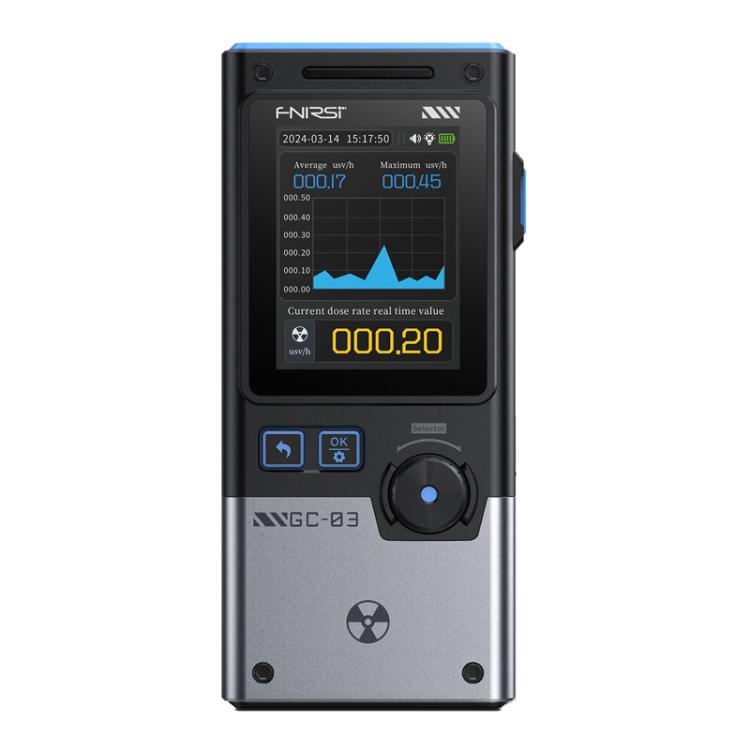 FNIRSI GC-03 3-in-1 Elektromagnetischer Nuklearstrahlungsdetektor für Meeresfrüchte Umweltanwendung