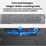 FNIRSI GC-03 3-in-1 Elektromagnetischer Nuklearstrahlungsdetektor für Meeresfrüchte Umweltanwendung