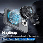APEXEL APL-F006 magnetischer Schnellverschluss-Telefonadapter für Teleskop, Mikroskop, Fernglas und Spektive, 45-55 mm, 36-46 mm