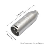 Metallgehäuse 3,5mm Buchse 1/8 TRS zu Carnott Stecker XLR Stecker Audio Adapter