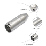 Metallgehäuse 3,5mm Buchse 1/8 TRS zu Carnott Stecker XLR Stecker Audio Adapter