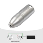 Metallgehäuse 3,5mm Buchse 1/8 TRS zu Carnott Stecker XLR Stecker Audio Adapter