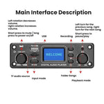 MP3 Bluetooth Decoderplatine USB/Line-In Eingang Digitaler Autoradio-Player, TPM119B