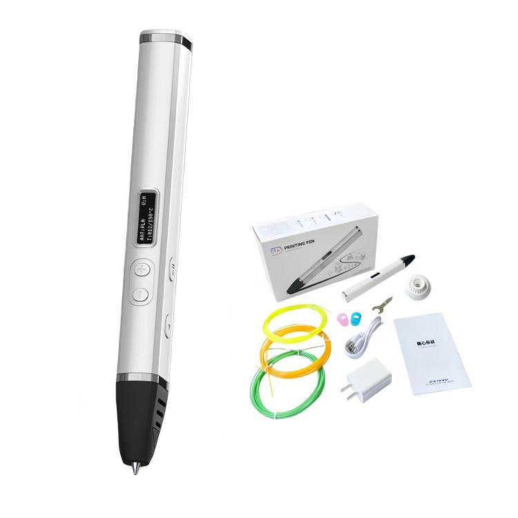 3D-Druckstift-Set mit abnehmbarem Gehäuse, HD-OLED-Bildschirm und präziser Temperaturregelung – 3-Geschwindigkeiten einstellbar, ohne Stecker, US-Stecker, EU-Stecker