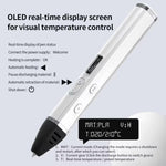 3D-Druckstift-Set mit abnehmbarem Gehäuse, HD-OLED-Bildschirm und präziser Temperaturregelung – 3-Geschwindigkeiten einstellbar, ohne Stecker, US-Stecker, EU-Stecker