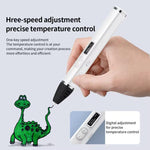 3D-Druckstift-Set mit abnehmbarem Gehäuse, HD-OLED-Bildschirm und präziser Temperaturregelung – 3-Geschwindigkeiten einstellbar, ohne Stecker, US-Stecker, EU-Stecker