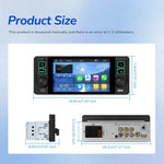 5,1 Zoll horizontaler Bildschirm Einsitzer-Universal-MP5-Player mit kabelloser Carplay-Funktion, integriertes Gerät, Standard, Standard + 12 Lichtkamera