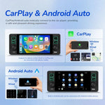 5,1 Zoll horizontaler Bildschirm Einsitzer-Universal-MP5-Player mit kabelloser Carplay-Funktion, integriertes Gerät, Standard, Standard + 12 Lichtkamera