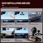 3 Zoll 1080P Auto-Dashcam mit vier Objektiven 480P Innenraum Links Rechts Rückkameras, L5972