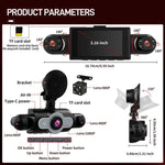 3 Zoll 1080P Auto-Dashcam mit vier Objektiven 480P Innenraum Links Rechts Rückkameras, L5972