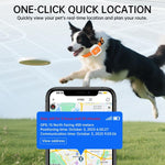 Echtzeit-GPS-/WLAN-Ortung, SOS-Notruf, Alarm für elektronischen Zaun, Haustierhalsband