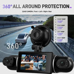 3 Zoll 2K Auto-DVR-Kamera WIFi Quad-Aufnahme HD Auto-Rekorder mit 1080P G-Sensor, L5942