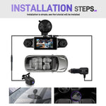 3 Zoll 2K Auto-DVR-Kamera WIFi Quad-Aufnahme HD Auto-Rekorder mit 1080P G-Sensor, L5942