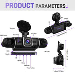 3 Zoll 2K Auto-DVR-Kamera WIFi Quad-Aufnahme HD Auto-Rekorder mit 1080P G-Sensor, L5942