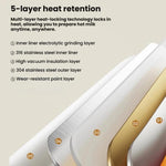 Tragbarer Babyflaschenwärmer 15000 mAh Kabelloser smarter Heizbecher mit einstellbarer Temperatur und konstanter 48-Stunden-Warmhaltefunktion, IPX6 Wasserdicht, Glas Weiß, Glas Grün, Edelstahl Weiß, Edelstahl Grün