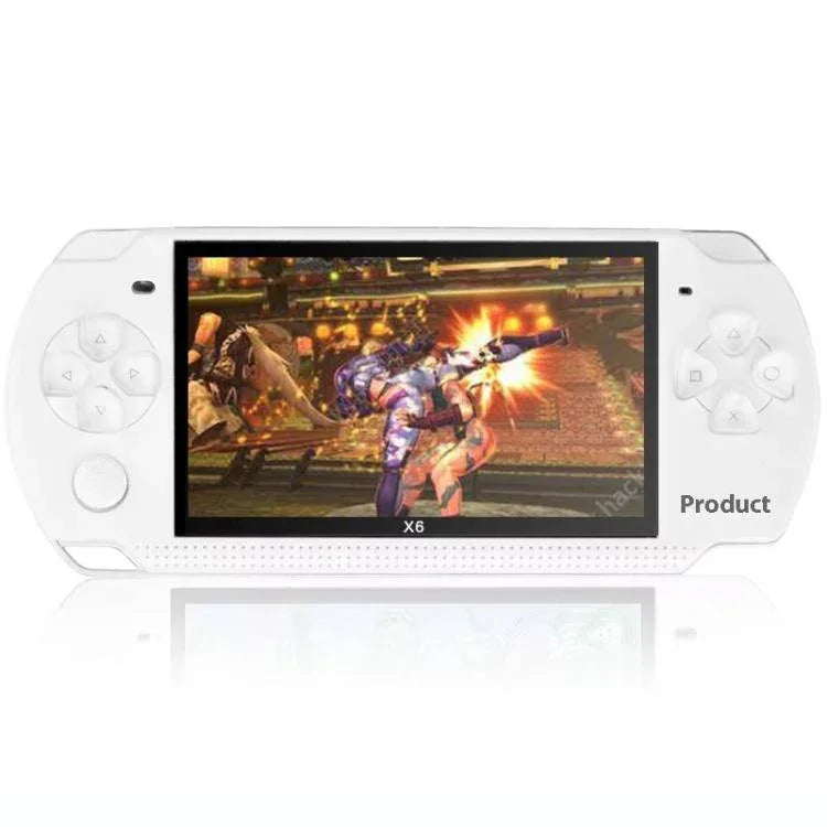 X6 tragbare Spielekonsole 4,3 Zoll HD Gaming Handheld, 8G mit Kamera, 32G ohne Kamera