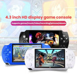 X6 tragbare Spielekonsole 4,3 Zoll HD Gaming Handheld, 8G mit Kamera, 32G ohne Kamera