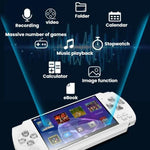 X6 tragbare Spielekonsole 4,3 Zoll HD Gaming Handheld, 8G mit Kamera, 32G ohne Kamera