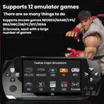 X6 tragbare Spielekonsole 4,3 Zoll HD Gaming Handheld, 8G mit Kamera, 32G ohne Kamera
