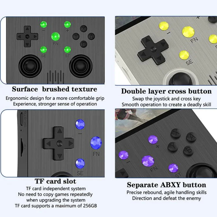 G30 HD Retro Open-Source Handheld-Spielekonsole, Linux-System, Quad-Core Cortex-A35 CPU 1.5GHz, 64GB