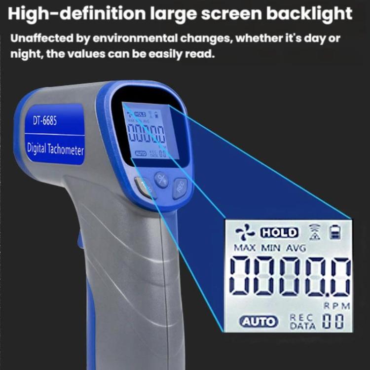 RPM Handheld Laser-Infrarot-Motortachometer