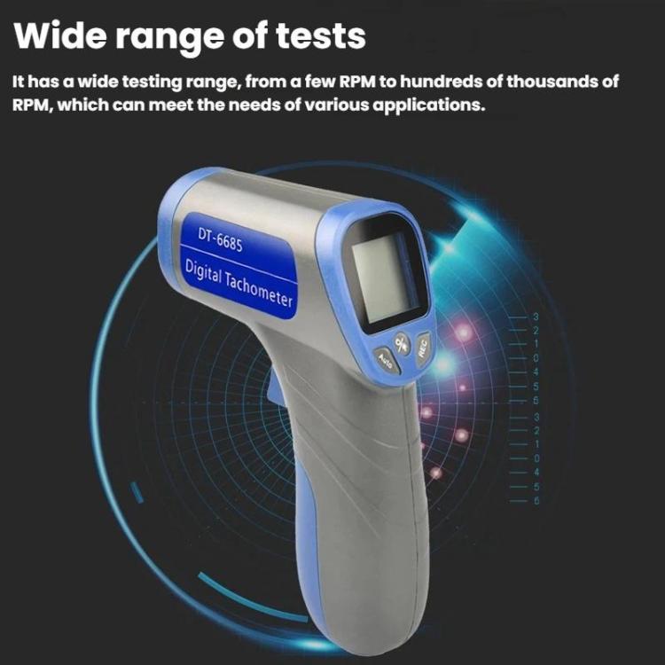 RPM Handheld Laser-Infrarot-Motortachometer