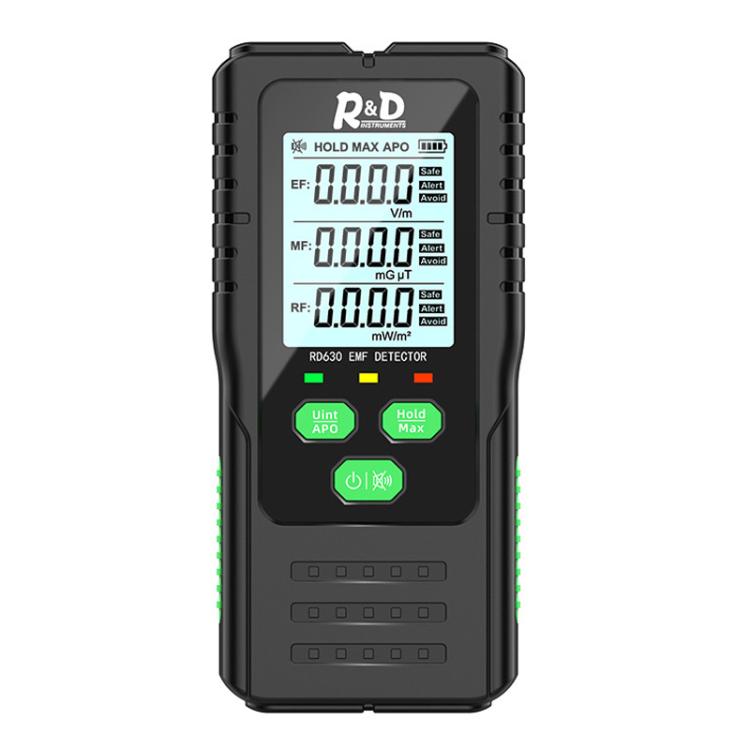 R&D INSTRUMENTS RD630 3-in-1 Elektrisches Feld Magnetfeld RF-Detektor Elektromagnetischer Strahlungstester, RD630