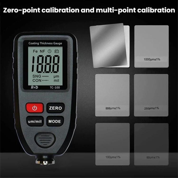 R&D INSTRUMENTS TC-100 Hochpräziser Beschichtungsdickenmesser für Autolackfilmdicke, TC-100
