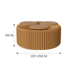 Akkordeon ausklappbare Papierbank, klappbares Sofastuhl, Eingangshocker, Höhe 30cm 3-Sitzer Braun, Höhe 30cm 6-Sitzer Braun, Höhe 30cm 9-Sitzer Braun, Höhe 44cm 3-Sitzer Braun, Höhe 44cm 6-Sitzer Braun, Höhe 44cm 9-Sitzer Braun