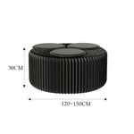 Akkordeon ausklappbare Papierbank, klappbares Sofastuhl, Eingangshocker, Höhe 30cm 3-Sitzer Braun, Höhe 30cm 6-Sitzer Braun, Höhe 30cm 9-Sitzer Braun, Höhe 44cm 3-Sitzer Braun, Höhe 44cm 6-Sitzer Braun, Höhe 44cm 9-Sitzer Braun