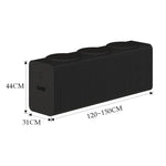 Akkordeon ausklappbare Papierbank, klappbares Sofastuhl, Eingangshocker, Höhe 30cm 3-Sitzer Braun, Höhe 30cm 6-Sitzer Braun, Höhe 30cm 9-Sitzer Braun, Höhe 44cm 3-Sitzer Braun, Höhe 44cm 6-Sitzer Braun, Höhe 44cm 9-Sitzer Braun