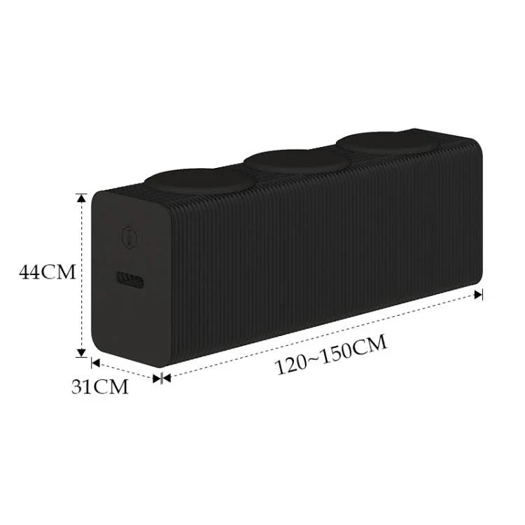 Akkordeon ausklappbare Papierbank, klappbares Sofastuhl, Eingangshocker, Höhe 30cm 3-Sitzer Braun, Höhe 30cm 6-Sitzer Braun, Höhe 30cm 9-Sitzer Braun, Höhe 44cm 3-Sitzer Braun, Höhe 44cm 6-Sitzer Braun, Höhe 44cm 9-Sitzer Braun