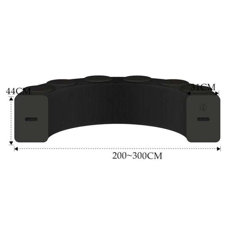 Akkordeon ausklappbare Papierbank, klappbares Sofastuhl, Eingangshocker, Höhe 30cm 3-Sitzer Braun, Höhe 30cm 6-Sitzer Braun, Höhe 30cm 9-Sitzer Braun, Höhe 44cm 3-Sitzer Braun, Höhe 44cm 6-Sitzer Braun, Höhe 44cm 9-Sitzer Braun