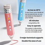 FUNJOY CH415-14 Rechargeable 3D Printing Pen With Indicator Light Kids Low Temperature 3D Stereo Pen, Pink+4 Rolls, Pink+14 Rolls, Blue+4 Rolls, Blue+14 Rolls, Purple+4 Rolls, Purple+14 Rolls