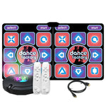 AR Bewegungsgesteuerte Tanzmatte für TV & PC Drahtloses Dual-Player Fitness Game Pad mit HDMI & 16GB Speicherkarte, Paar-Stil, Samt-Stil