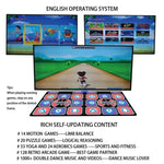 AR Bewegungsgesteuerte Tanzmatte für TV & PC Drahtloses Dual-Player Fitness Game Pad mit HDMI & 16GB Speicherkarte, Paar-Stil, Samt-Stil