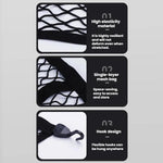 Single-Layer Storage Securing Netting For Pickup Truck Trunks