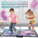Tanz-Challenge-Spielmatte Drahtlose Tanzmatte Dual-Player Gaming-Pad, 120x95cm